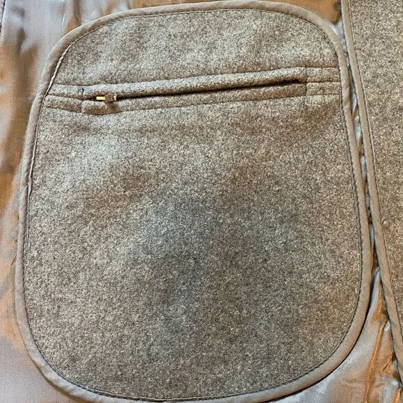 Lakeland Men's Classic Gray Wool Over Coat Sz 44 - Picture 8 of 14